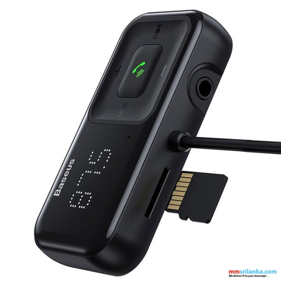 Baseus S-16 Bluetooth 5.0 FM Transmitter Wireless MP3 Car Charger